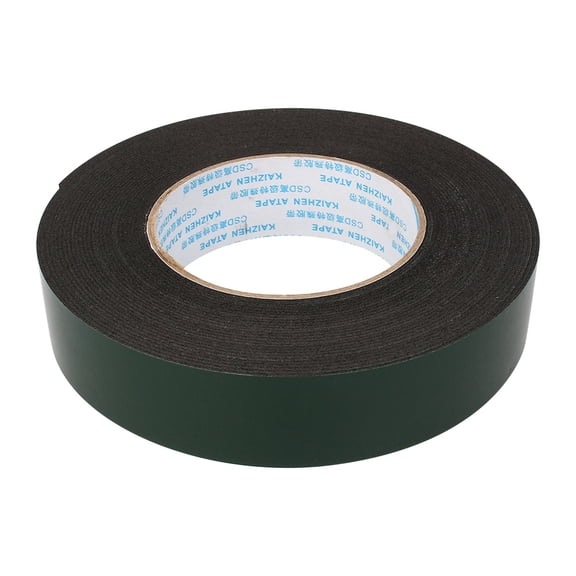 M Buder 10m Waterproof Super Strong PE Double Sided Adhesive Foam Roll Car Auto Trim 32.8 feet / 10m Length 1.18 inches / 30mm Width Heavy Duty Mounting Tape Black