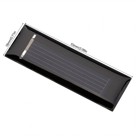 M Buder 10pcs 0.5V 100MA Mini Portable Polycrystalline Solar Panel DIY Power Module Charger (53*18MM / 2.09*0.71 inches) for Small Home Lighting Systems and Outdoor Garden Lamps