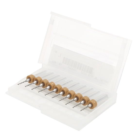 M Buder 10pcs 1.0mm Cleaning Nozzle Drill Bit Set, Premium Tungsten Carbide Needle Tool for 3D Printer Maintenance, Precision Extruder Unclogging Accessory Kit (0.04 inches / 1.0 mm)