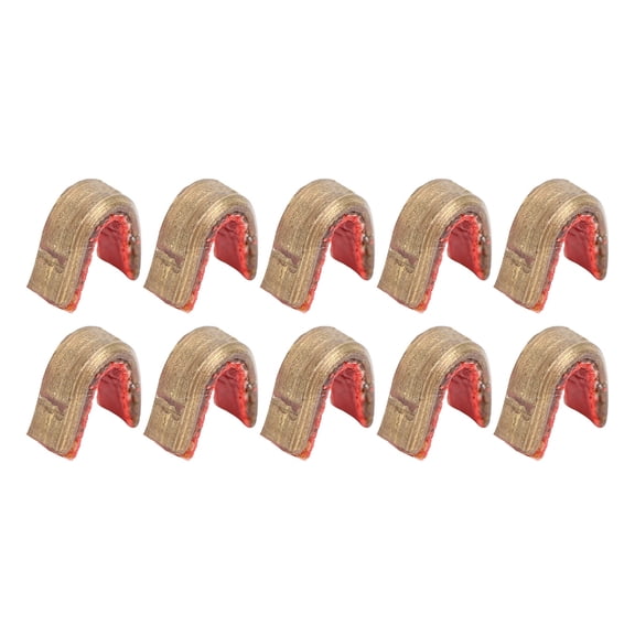 M Buder 10pcs Archery Bow String Nock Brass Nocking Buckle Clip Hunting Bowstring Accessories High Quality Positioning Buckles for Recurve Compound Bow Targeting Practice and Outdoor Sports Shooting