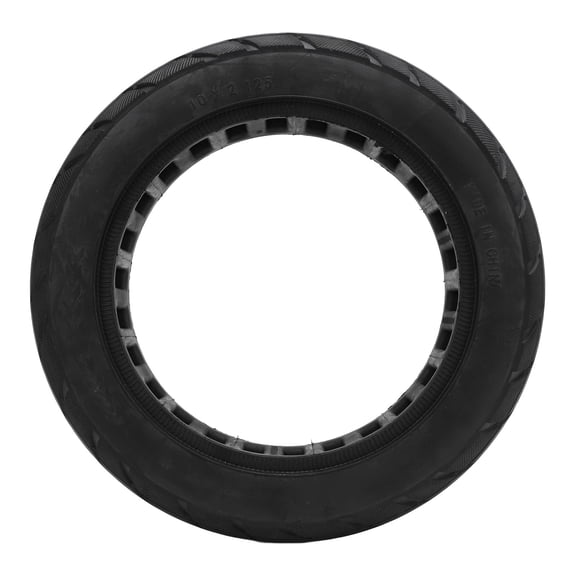M Buder 10x2.125 Solid Tire Rubber Electric Scooter Solid Tire Explosion Proof Shock Absorption Non Inflatable Replacement Wheel for 10 Inch Scooters Black