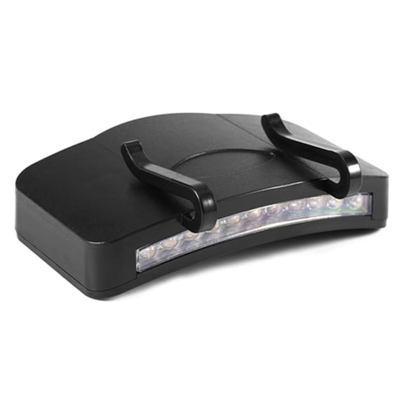 M Buder 11 LED Cap Light Ultra Bright Clip On Hat Lamp Headlamp Battery Powered 50 Lumens Black for Night Fishing Camping Hiking Backpacking Auto Repair Hands-Free Illumination Lightweight