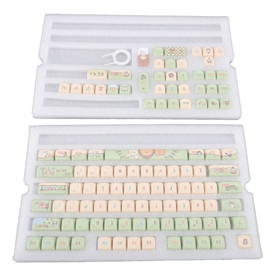 M Buder 112 Key Mechanical Keyboard Keycap Set 9mm MCA Height PBT Colorfast Keycap Set with Puller 13 inches / 33 cm[cite: 1]