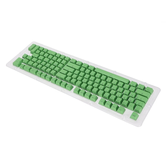 M Buder 114 Keys PBT Keycaps Set OEM Profile Translucent Double Shot Mechanical Keyboard Replacement Keycaps Kit, Cheese Green