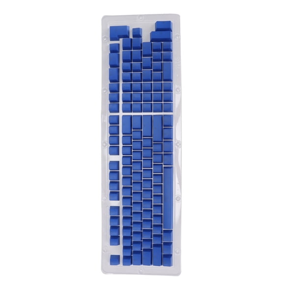 M Buder 114 Keys PBT Keycaps Set OEM Profile Translucent Double Shot Mechanical Keyboard Replacement Keycaps Kit, Dark Blue