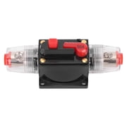 M Buder 12-24V Car Auto Accessory Audio Amplifier Reset Circuit Breaker Fuse Holder for Automobile Ship 50A 4.72 inches / 12 cm