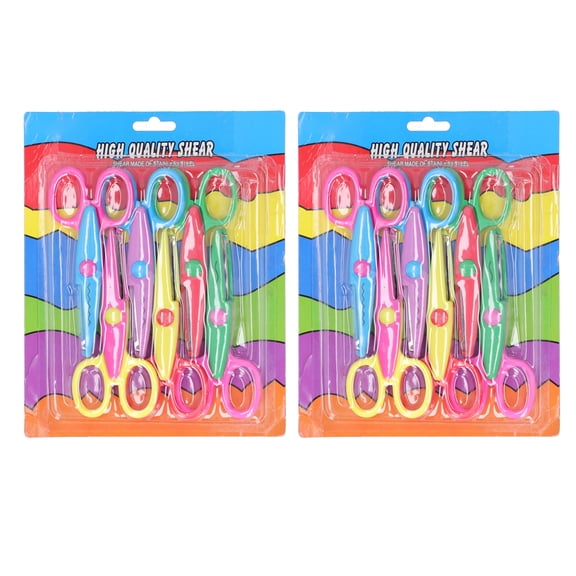 M Buder 12-Piece DIY Children Craft Paper Edger Scissors Set for Scrapbooks, Art Projects, and Decorative Albums - 5.2 inches / 13.2 cm