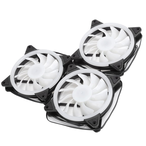 M Buder 120mm Computer Chassis Cooling Fan Mute 6-Pin Dual RGB Quiet Case Cooler with Remote Control, 3-Pack (4.7 x 4.7 x 1 inches / 12 x 12 x 2.5 cm)