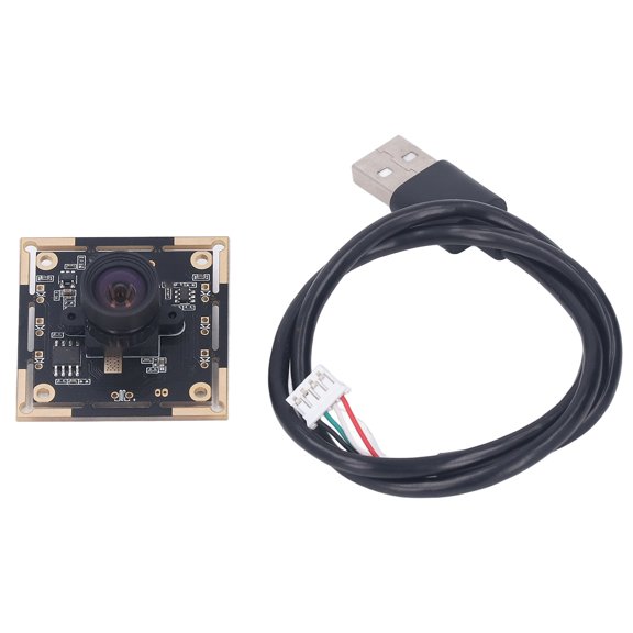 M Buder 1280 X 720 High Resolution Web Camera Module OV9732 Sensor USB 2.0 Output PC Camera Board 100 Degree With Distortion Panorama Manual Focus Includes 19.68 inches / 50 cm Cable Black