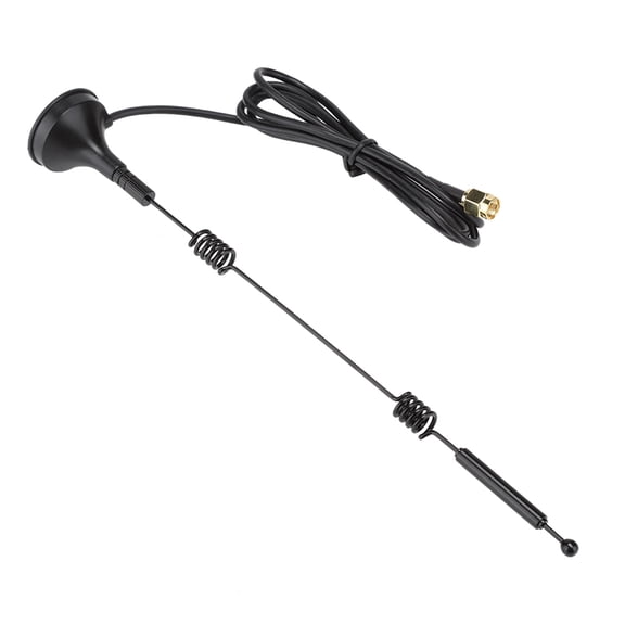 M Buder 12DBi High Gain 2.4/5GHZ Dual Band Omnidirectional WIFI Router Double Helix Antenna, SMA Male Connector, Extended Range Network Signal Booster (5 Meters / 196.85 inches)