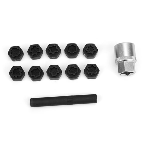 M Buder 12Pcs Anti-Theft Locking Wheel Nut Socket Set Remover Installer Fit for Benz A B C R M Class (7.09 inches / 18 cm)