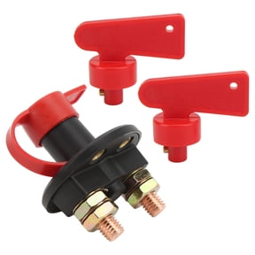 M Buder 12V-24V Car Battery Disconnect Switch Power Kill Isolator Set for Boat RV ATV with Waterproof Cover