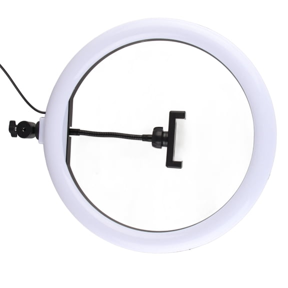 M Buder 13 Inch Selfie Ring Light with Phone Holder, LED Ring Light with USB Plug for Streaming, Makeup, Photography, Dimmable Desktop Illuminator (13 inches / 33.02 cm)