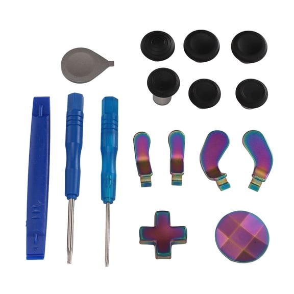 M Buder 13 in 1 Metal Thumbsticks for Xbox One Elite Series 2 Controller Metal Mod 6 Swap Joysticks 4 Paddles 2 D Pads 1 Tool for Elite Series 2 Core
