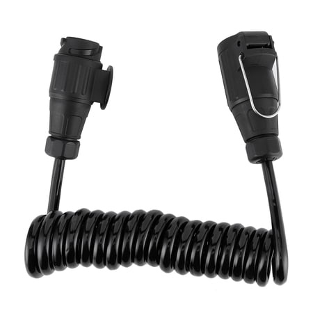 M Buder 13Pin to 13Pin Adapter Cable Trailer Plug Extension Spring Cord for Car Caravan RV