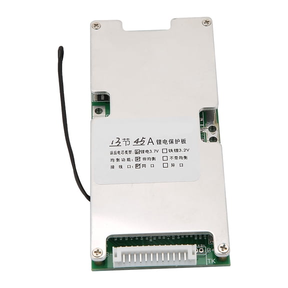 M Buder 13S 45A Lithium Battery Protection BMS PCB Board with Balance Charge for 3.7V Ternary Lithium Manganate Cobalt Cell, 12 x 6 inches / 30.5 x 15.2 cm Dual Unit Pro Grade Protection Module