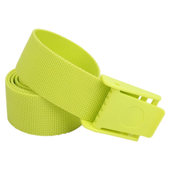 M Buder 150CM / 59 Inches Durable Diving Weights Belt Nylon Webbing Waist Belt with Plastic Buckle Accessory, Bright Yellow