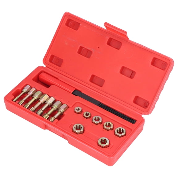 M Buder 15Pcs Metric Thread Restorer Repair Tool Kit Automotive Specialty Tools Die Tap File Set for Car Maintenance (10.24 inches / 26 cm) [cite: 11]