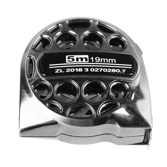 M Buder 16.4FT Stainless Steel Hollow Waterproof Measuring Tape, Portable Retractable Ruler with Scale for Woodworking, Household & Industrial Use, 16.4 Feet / 5 Meters