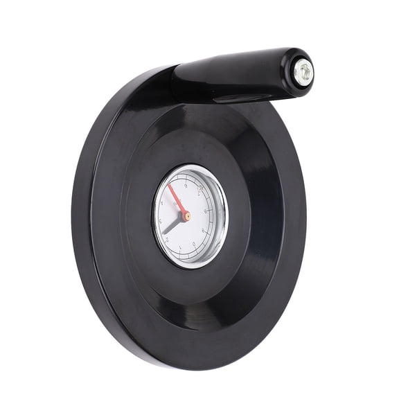 M Buder 16 X 160mm Digital Handwheel Aluminum Round 0 to 9 Dial Hand Wheel with Indicator for Milling Lathe Machine, Outer Diameter 6.3 in / 160 mm, Black Hardware Tool Accessories Replacement Part