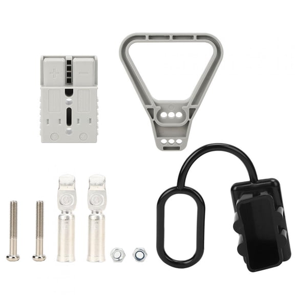 M Buder 175A DC600V Power Plug Connector Cable Terminal Kit with Dust Cap Cover and Handle for Forklift Solar Panel