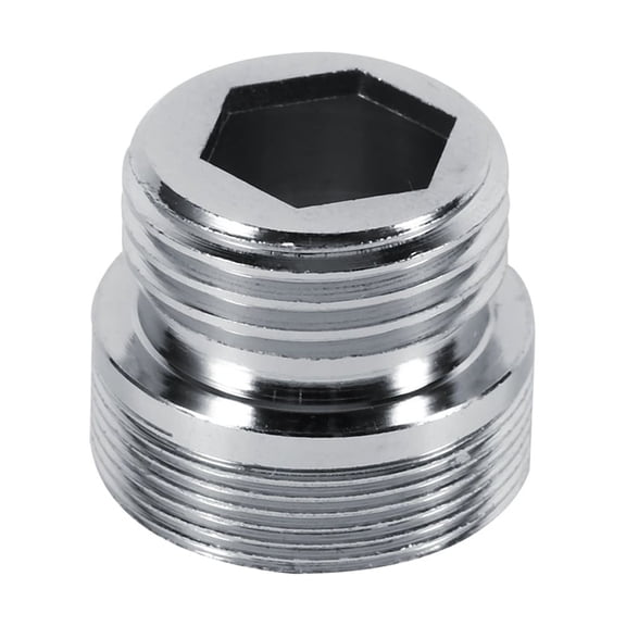M Buder 1PC 22mm 24mm G1/2 Kitchen Copper Water Purifier Faucet Aerator Adapter Accessories Silver Durable Plated Surface Quick Connection Standard Hose Thread Universal Fit Home Improvement