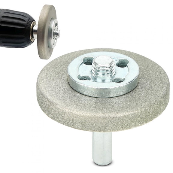 M Buder 2.2 Inch Diamond Grinding Wheel High Hardness Sharpening Stone for Planing Tool Drill Scissor 180 Grit 4 Piece Set Non Slip Compact Replacement
