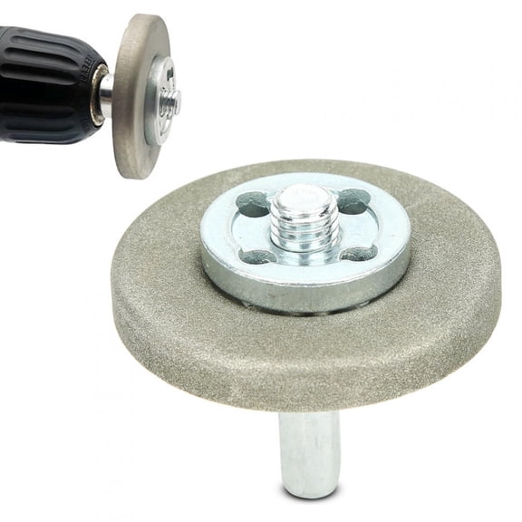 M Buder 2.2 Inch Diamond Grinding Wheel High Hardness Sharpening Stone for Planing Tool Drill Scissor 360 Grit 4 Piece Set Non Slip Compact Replacement