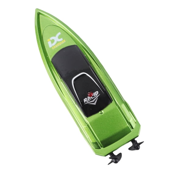 M Buder 2.4G Remote Control Boat USB High Speed Electric Toy Waterproof Mini Speedboat Green, 10.5 inches / 25.4 cm