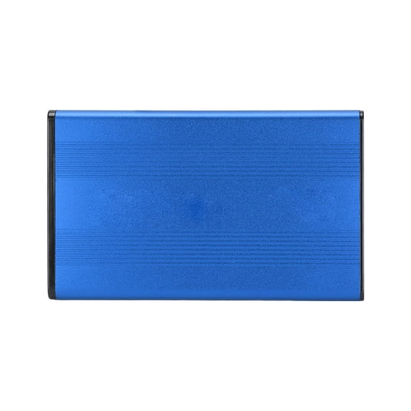 M Buder 2.5 Inch USB 3.0 SATA External Hard Drive Enclosure HDD Case Up to 2TB Capacity Support Windows Mac OS Linux with Data Cable Blue 5.51 in / 14 cm