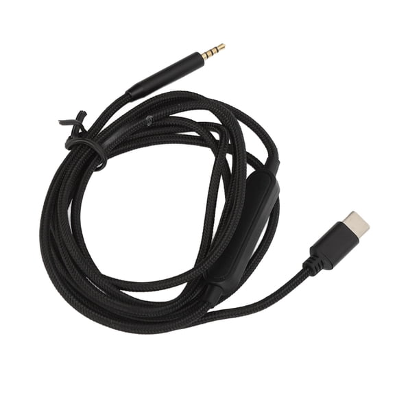 M Buder 2.5mm to Type C Replacement Audio Cable, Lossless Noiseless 2.5mm to USB C Sound Cord Compatible with Bose QC25 QC35 QC45 NC700 OE2 AE2 Headphones, Durable Weaved Aux Wire, 4.9ft / 150 cm
