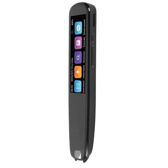 M Buder 2.99in Touchscreen Scan Translation Pen, Smart HD WiFi Electronic Dictionary & Voice Translator Device for Language Learners, 131 Languages Supported, Black [cite: 15]