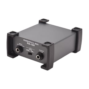 M Buder 2 Channels Passive DI-Box Unit Hum Eliminator 1/4'' Instrument Direct Box to XLR Professional Impedance Transform Audio Isolator for Touring Live Performances 11.5 cm / 4.5 inches