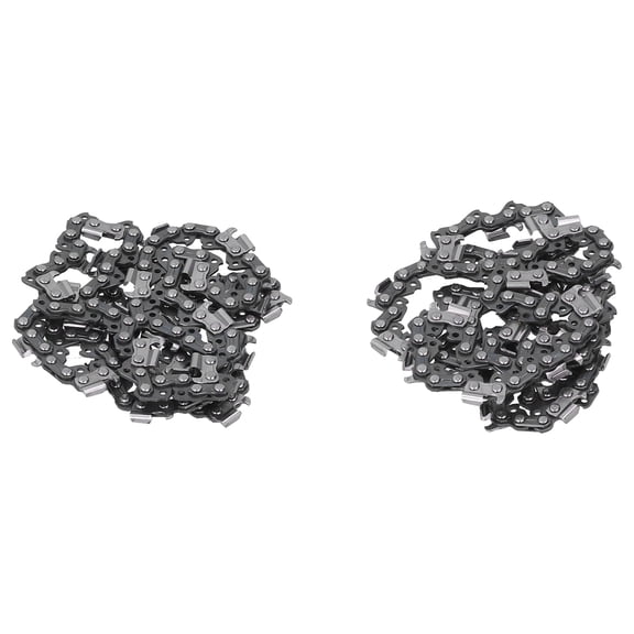 M Buder 2-Pack 18-Inch (45.7 cm) Chainsaw Chain Replacement .325 Pitch .058 Gauge 72 Drive Links Alloy Steel Saw Cutting Blade Set Kit for Professional Woodworking, Logging & Timber Production Tasks