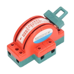 M Buder 2 Pole Knife Switch Double Throw Disconnect Electrical Load Safety Switch with Fastening Rings, Heavy Duty Brass Guide Switch for 220V 380V Circuit Control (6.30 x 3.94 in / 16.0 x 10.0 cm)