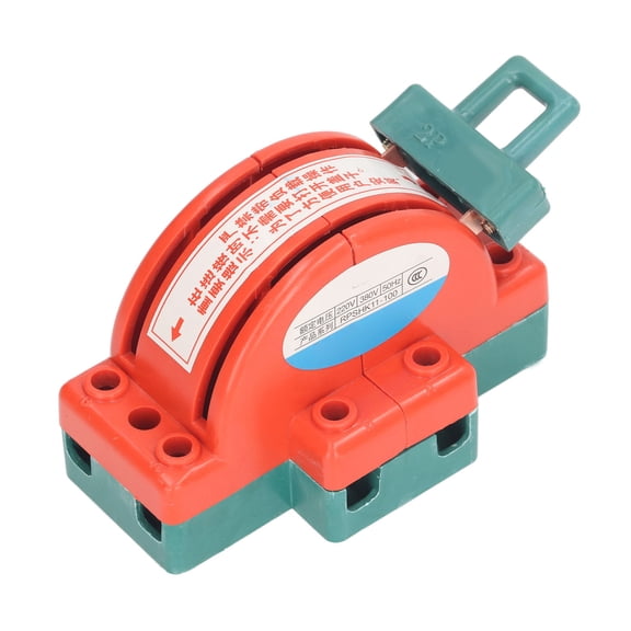 M Buder 2 Pole Knife Switch Double Throw Disconnect Electrical Load Safety Switch with Fastening Rings, Heavy Duty Brass Guide Switch for 220V 380V Circuit Control (6.30 x 3.94 in / 16.0 x 10.0 cm)