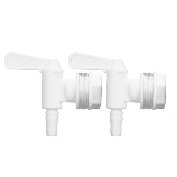 M Buder 2-Set Bottling Spigot Detachable Beer Brew Barbed Outlet Faucet Tap for Home Wine Brewing with 3/4 Inch (1.9 cm) Inner Diameter
