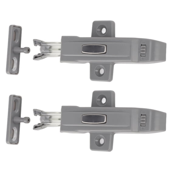 M Buder 2 Set Cabinet Door Push Latch Rebound Self Locking Device - Collision Resistant Wardrobe Door Rebounder, Cupboard Push Latch (5.9 inches / 15 cm)