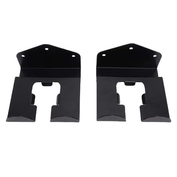 M Buder 2 Set Heavy Duty Grass Trimmer Hanger Wall Mount Steel Weedeater Rack Rubber Wrapped Bracket Organizer for Garage Storage Water Proof Tool Hooks Black