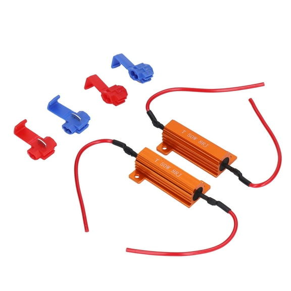 M Buder 2 Sets Load Resistor 50W 8Ohm Error Free Accessory Replacement Kit for LED Light DRL [cite: 11]