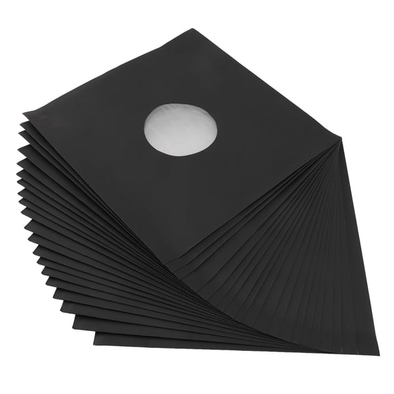 M Buder 20 Pcs 12 Inch Vinyl Record Sleeves, Matte Black 350gsm Kraft Paper Jackets, Protective Outer Covers for 33 RPM LP Albums Archival Storage (12.2 inches / 31 cm)