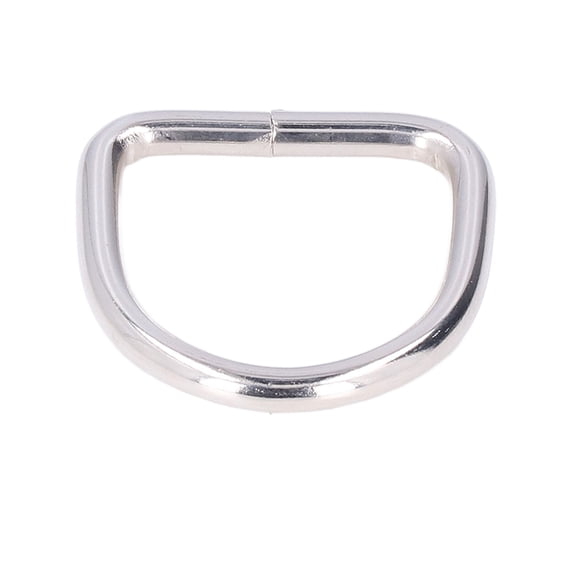 M Buder 20Pcs Metal D Rings Premium Iron Sturdy Durable Glossy Exquisite Wide Application D Rings for Clothes Case Bag Silver 3.8x25x25mm Small D-Rings Hardware Accessories for Sewing Fasteners