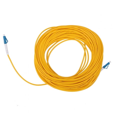 M Buder 20m / 65.6 ft LC/UPC to LC/UPC Single Mode 3mm Fiber Optic Patch Cable Cord