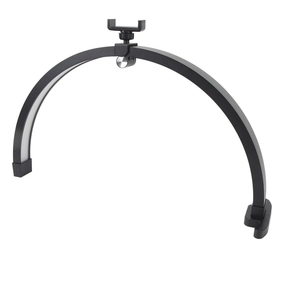 M Buder 22 Inch Half Moon Nail Desk Lamp Foldable 20W Touch Key Fill Light Table Lamp with Phone Clip UK Plug (22 in / 55.88 cm)