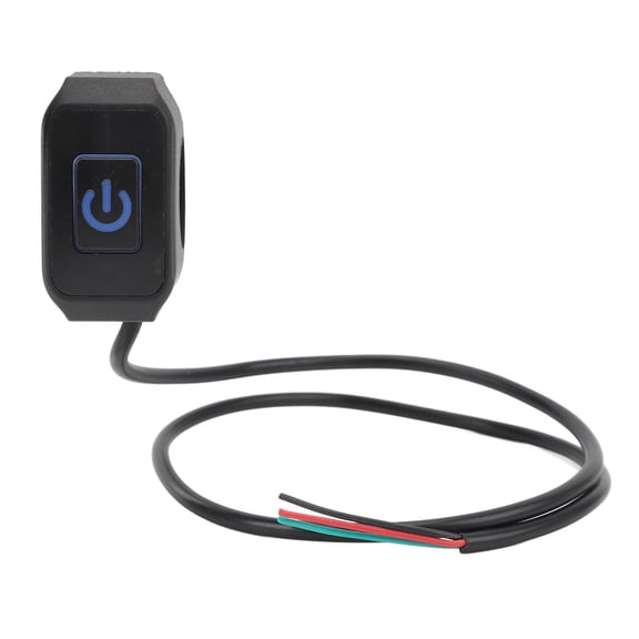 M Buder 22mm / 0.87 inches Waterproof Motorcycle Switch Universal Handlebar Horn Headlight Control Button Switch Blue Light