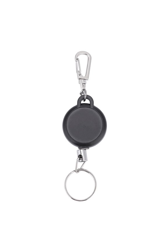 23.6 inches / 60 cm Stainless Steel Wire Rope Retractable Key Chain Anti Lose Keyring[cite: 1]