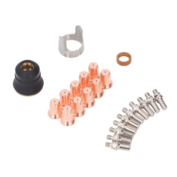 M Buder 23PCS Set Plasma Cutter Consumables Nozzle Electrode Shield Cup and Ring