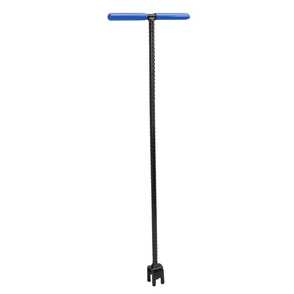 M Buder 24 Inch Water Meter Key T Handle Reinforced Steel Main Valve Shut Off Tool with 4 Way Utility Key