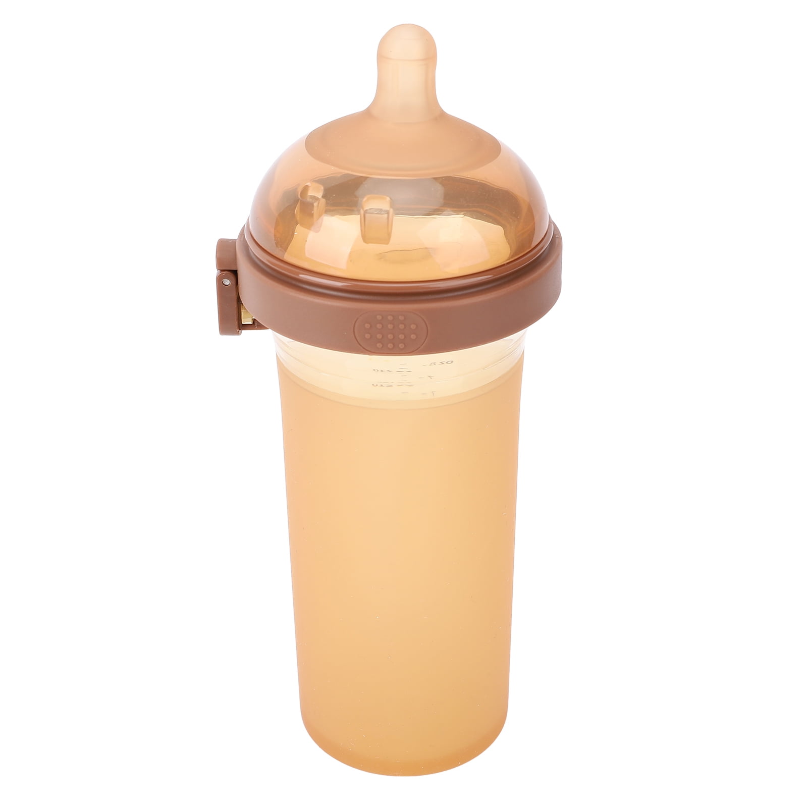 M Buder 240ml Flip Top Baby Bottle Wide Neck Silicone Milk Bottle Drop Proof Cup for 3-6 Month Infant (8.1 oz / 240 ml) Anti-Colic