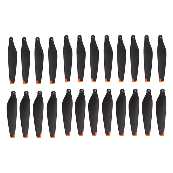 M Buder 24Pcs Drone Propellers Replacement Blades Set with Screws and Screwdrivers Compatible with DJI Mini 3 Pro Lightweight PC TPU Material 3.0 inches / 7.6 cm Black and Orange Edge